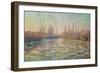 The Thaw on the Seine, Near Vetheuil, 1880-Claude Monet-Framed Giclee Print