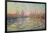 The Thaw on the Seine, Near Vetheuil, 1880-Claude Monet-Framed Giclee Print