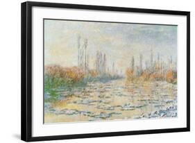 The Thawing-Claude Monet-Framed Art Print