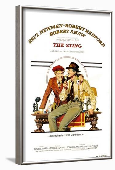 The The Sting, Robert Redford, Paul Newman, 1973-null-Framed Art Print