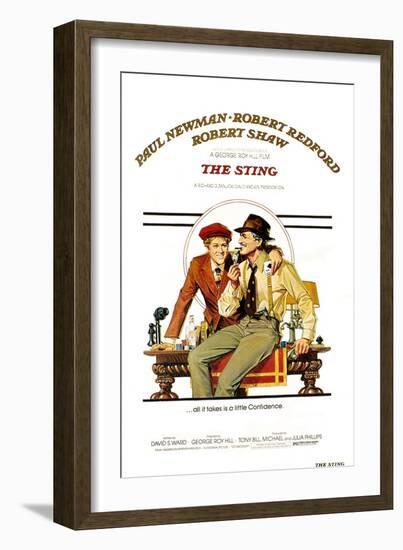 The The Sting, Robert Redford, Paul Newman, 1973-null-Framed Art Print