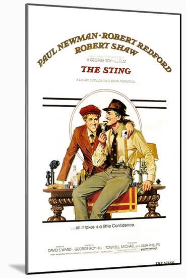 The The Sting, Robert Redford, Paul Newman, 1973-null-Mounted Art Print