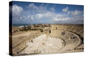 The Theater of Caesarea on the Shores of the Mediterranean Sea, Caesarea, Israel-Dave Bartruff-Stretched Canvas
