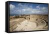 The Theater of Caesarea on the Shores of the Mediterranean Sea, Caesarea, Israel-Dave Bartruff-Framed Stretched Canvas