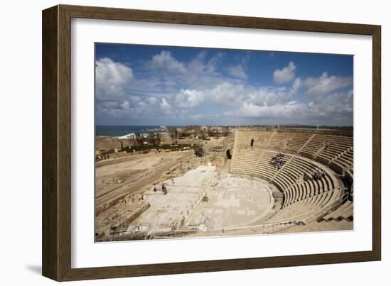 The Theater of Caesarea on the Shores of the Mediterranean Sea, Caesarea, Israel-Dave Bartruff-Framed Photographic Print
