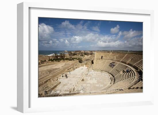 The Theater of Caesarea on the Shores of the Mediterranean Sea, Caesarea, Israel-Dave Bartruff-Framed Photographic Print