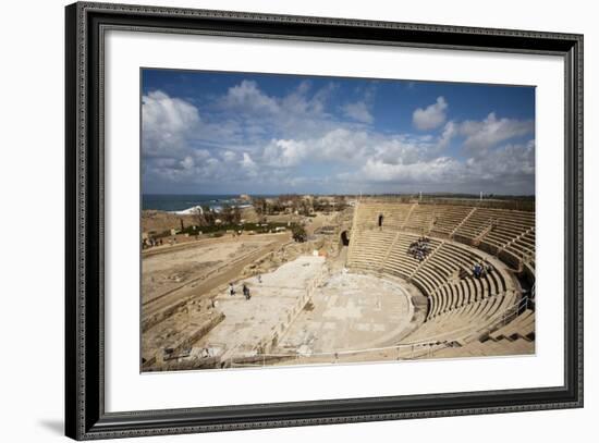 The Theater of Caesarea on the Shores of the Mediterranean Sea, Caesarea, Israel-Dave Bartruff-Framed Photographic Print