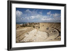 The Theater of Caesarea on the Shores of the Mediterranean Sea, Caesarea, Israel-Dave Bartruff-Framed Photographic Print