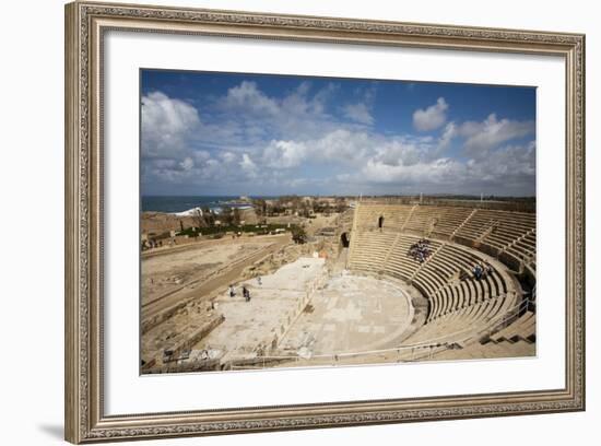 The Theater of Caesarea on the Shores of the Mediterranean Sea, Caesarea, Israel-Dave Bartruff-Framed Photographic Print