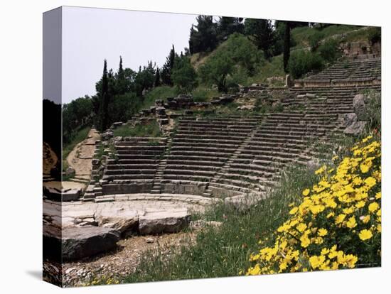The Theatre, Delphi, Unesco World Heritage Site, Greece-Christina Gascoigne-Stretched Canvas