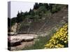 The Theatre, Delphi, Unesco World Heritage Site, Greece-Christina Gascoigne-Stretched Canvas