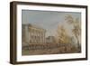 The Theatre Des Italians (Oil on Canvas)-Jean-Baptiste Lallemand-Framed Giclee Print