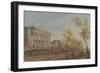 The Theatre Des Italians (Oil on Canvas)-Jean-Baptiste Lallemand-Framed Giclee Print