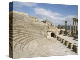 The Theatre, Dougga (Thugga), Unesco World Heritage Site, Tunisia, North Africa, Africa-Jane Sweeney-Stretched Canvas