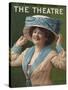 The Theatre, Hats Portraits Womens Magazine, USA, 1910-null-Stretched Canvas