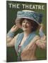 The Theatre, Hats Portraits Womens Magazine, USA, 1910-null-Mounted Giclee Print