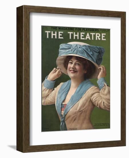 The Theatre, Hats Portraits Womens Magazine, USA, 1910-null-Framed Giclee Print