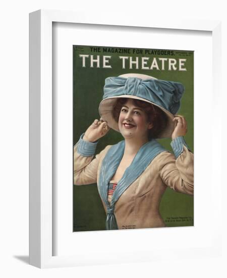 The Theatre, Hats Portraits Womens Magazine, USA, 1910-null-Framed Giclee Print