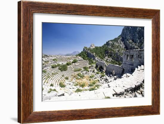 The Theatre in Termessos, Turkey Roman Civilization-null-Framed Giclee Print