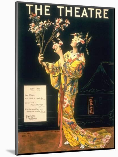 The Theatre, Japanese Geishas, USA, 1920-null-Mounted Giclee Print