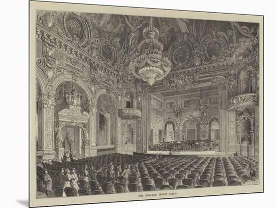 The Theatre, Monte Carlo-null-Mounted Giclee Print