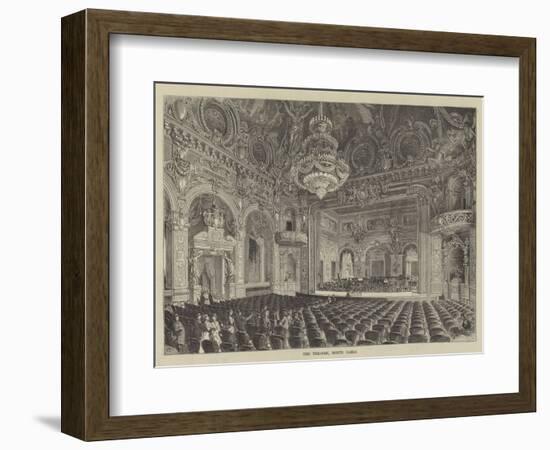 The Theatre, Monte Carlo-null-Framed Giclee Print