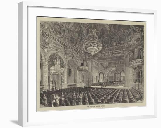 The Theatre, Monte Carlo-null-Framed Giclee Print
