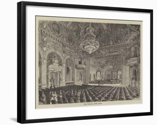 The Theatre, Monte Carlo-null-Framed Giclee Print