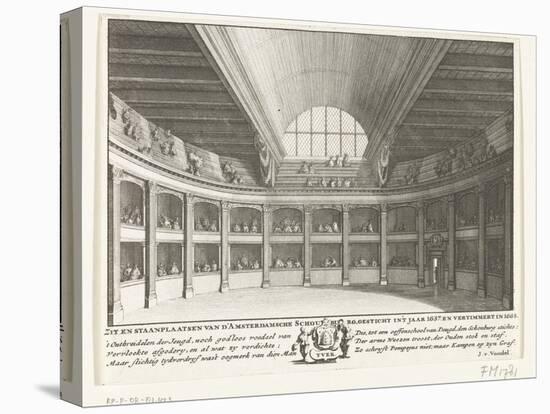 The Theatre of Jacob van Campen seen from the stage, 1658-Solomon Savery-Stretched Canvas