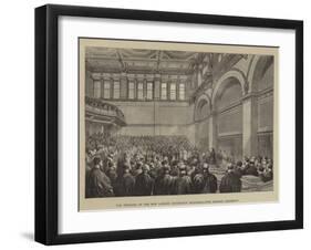The Theatre of the New London University Buildings, the Opening Ceremony-null-Framed Giclee Print