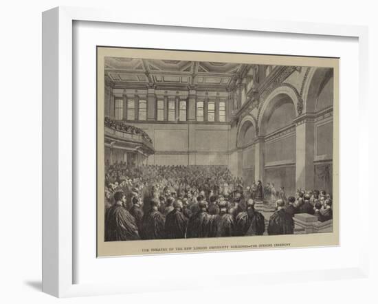 The Theatre of the New London University Buildings, the Opening Ceremony-null-Framed Giclee Print