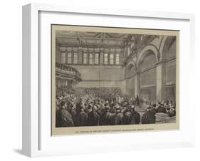 The Theatre of the New London University Buildings, the Opening Ceremony-null-Framed Giclee Print