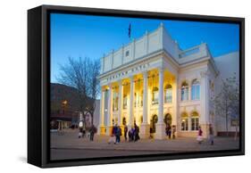 The Theatre Royal at Christmas, Nottingham, Nottinghamshire, England, United Kingdom, Europe-Frank Fell-Framed Stretched Canvas