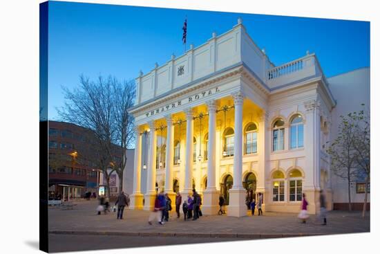 The Theatre Royal at Christmas, Nottingham, Nottinghamshire, England, United Kingdom, Europe-Frank Fell-Stretched Canvas