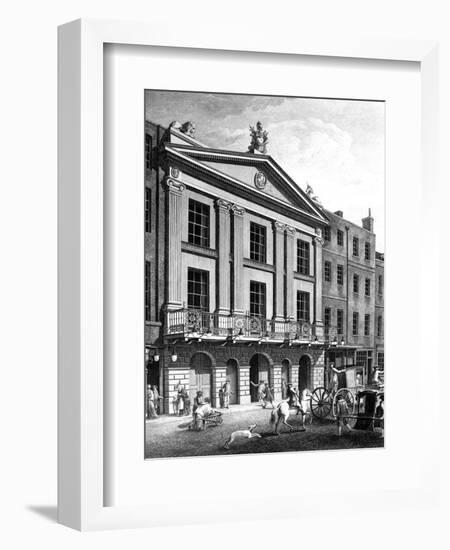 The Theatre Royal, Drury Lane, Engraved by Patrick Begbie, 1776-Robert Adam-Framed Giclee Print