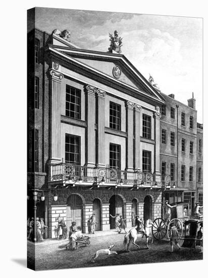 The Theatre Royal, Drury Lane, Engraved by Patrick Begbie, 1776-Robert Adam-Stretched Canvas