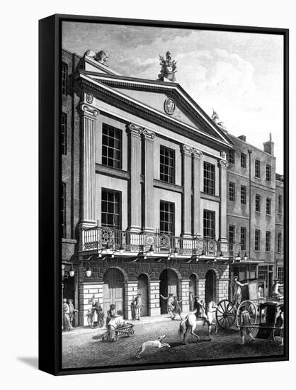 The Theatre Royal, Drury Lane, Engraved by Patrick Begbie, 1776-Robert Adam-Framed Stretched Canvas