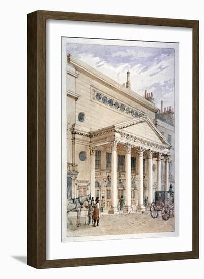 The Theatre Royal, Haymarket, Westminster, London, C1840-James Findlay-Framed Giclee Print