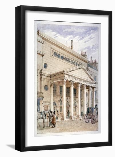 The Theatre Royal, Haymarket, Westminster, London, C1840-James Findlay-Framed Giclee Print