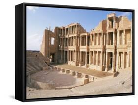 The Theatre, Sabrata (Sabratha), Unesco World Heritage Site, Tripolitania, Libya-Nico Tondini-Framed Stretched Canvas