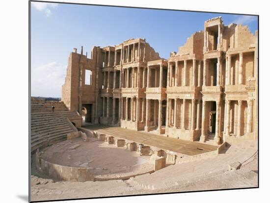 The Theatre, Sabrata (Sabratha), Unesco World Heritage Site, Tripolitania, Libya-Nico Tondini-Mounted Photographic Print