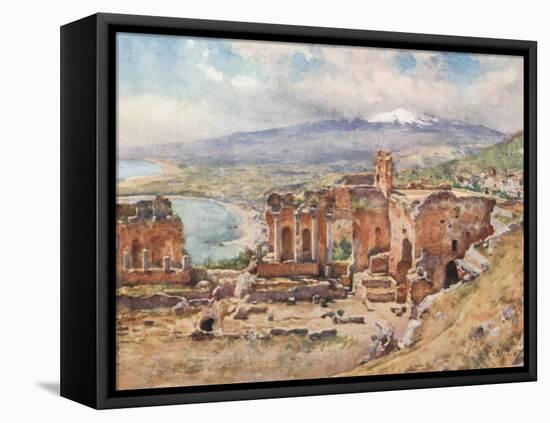 The Theatre, Taormina-Alberto Pisa-Framed Stretched Canvas
