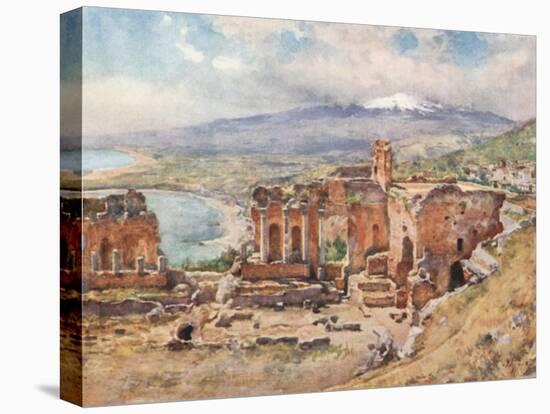 The Theatre, Taormina-Alberto Pisa-Stretched Canvas