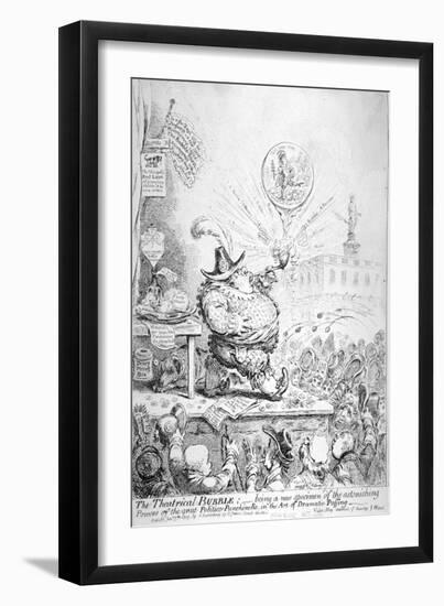 The Theatrical Bubble, 1851-James Gillray-Framed Giclee Print