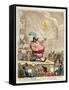 The Theatrical Bubble: Being a New Specimen of Astonishing Powers in the Great…-James Gillray-Framed Stretched Canvas