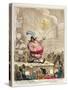 The Theatrical Bubble: Being a New Specimen of Astonishing Powers in the Great…-James Gillray-Stretched Canvas
