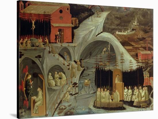 The Thebaid, c.1460-Paolo Uccello-Stretched Canvas