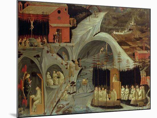 The Thebaid, c.1460-Paolo Uccello-Mounted Giclee Print