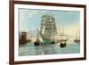 The Thermopylae Leaving Foochow-Montague Dawson-Framed Art Print