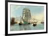 The Thermopylae Leaving Foochow-Montague Dawson-Framed Art Print